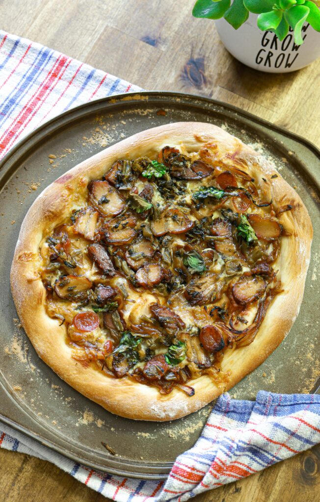 homemade pantry pizza made without going to the store