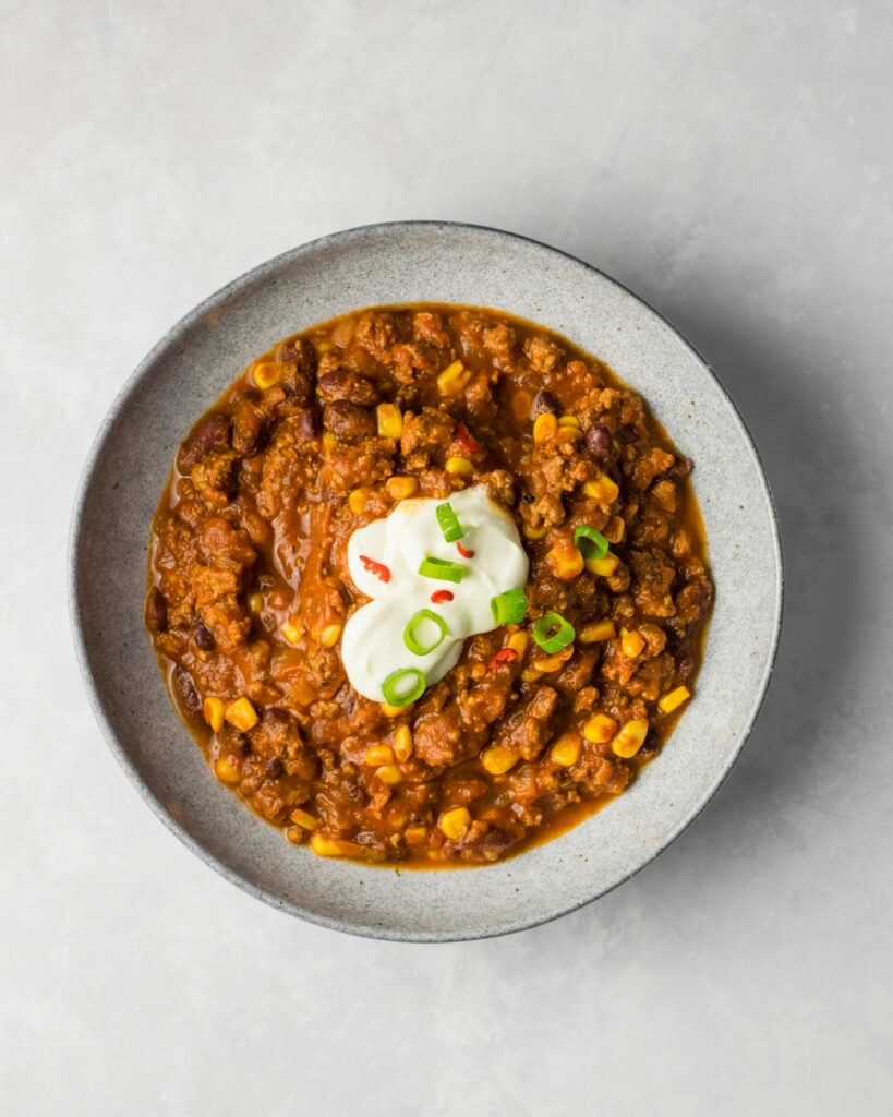 homemade chili pantry meal without grocery shopping